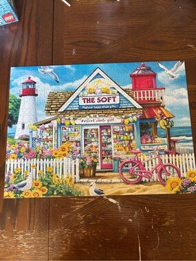 Seaside Shop 500 Piece Jigsaw Puzzle